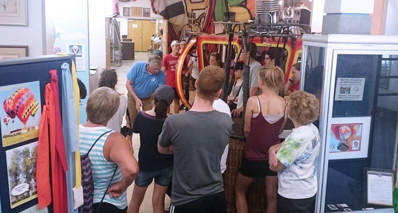 group at the National Balloon Museum