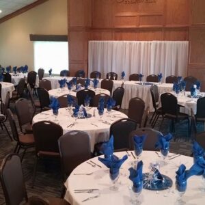 Indianola Country Club Event area with tables