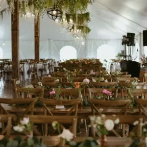 Bailey Farms indoor seating decorated