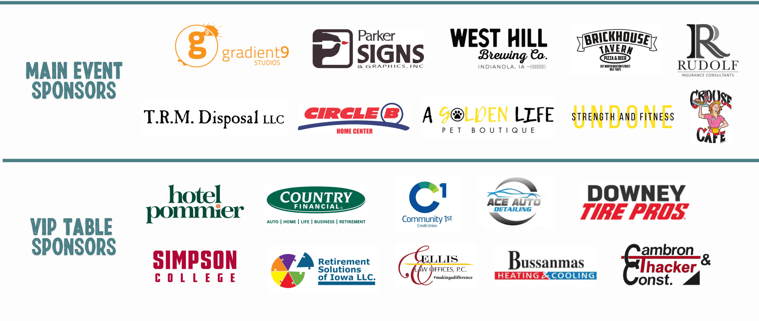 Sponsors for Dads Rock Fest